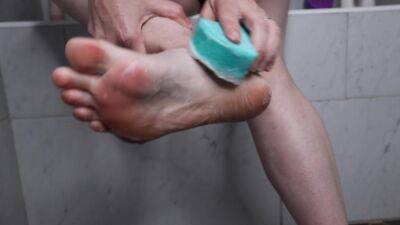 Solo Lonely Wife Needs You Worship Clean Feet Sheer Socks Soapy Foot Scrub No Talking - hclips