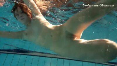 Russian Girl Edwiga Swims Nude In The Pool In Russia - upornia.com - Russia