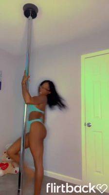 Amateur Hotwife doing pole dance - hotmovs.com