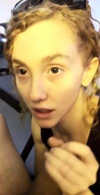 Redhead Slut Deepthroat Blowjob - drtuber