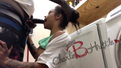 Charlie B Hustle In Fuckin At Friends House In Laundry Room - hclips