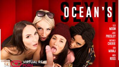 Lilu Moon - Kiki Minaj - Nathaly Cherie - Nick Ross - Jade Presley - Ocean's Sex II - txxx.com - Britain - Czech Republic
