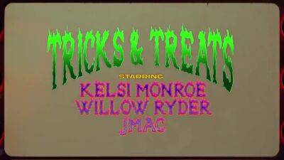 Kelsi Monroe - Willow Ryder - Monroe - Kelsi Monroe, Willow Ryder And J Mac - Halloween Threesome With Hot Cowgirls Kelsi Mon - hotmovs.com