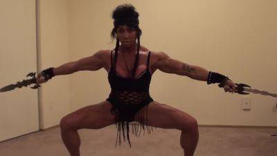 Marital Arts Female Bodybuilder Could Slice And Dice You, Kick Your Ass! - hclips