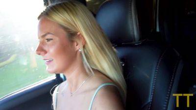 Sexy 20 Year Old Blonde Cheats On Her Boyfriend In Parking Lot With Lacy Tate - hclips - Usa