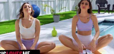 Mae Milano - Violet Gems - Bootylicious Step-sisters Get Stretched After Yoga Workout Feat. Violet Gems & Mae Milano - inxxx.com
