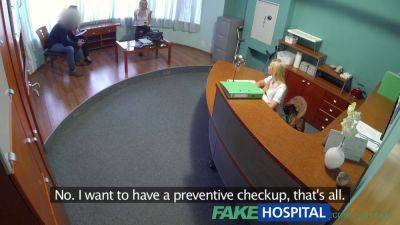 Angel Piaff - Naughty Czech patient with blonde hair begs for a reality check in fake hospital - sexu.com - Czech Republic
