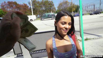 Nikki - Bruno Dickemz - Nikki Kay, the hot latina babe, loves to bang with her rich dude in public bus - sexu.com