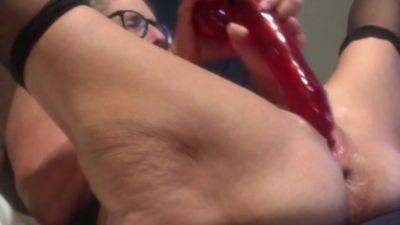 Milf Mom Cant Get Enough Of Her Big Red Dildo - upornia