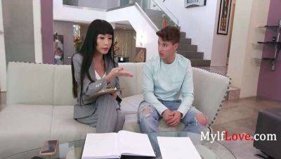Marica Hase - Jay Romero - Asian Step-Mom Fixes His Complaints with Sex - MylfLove - porntry.com