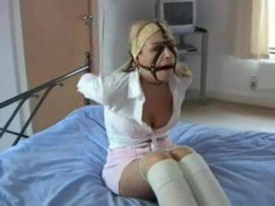 Bit Gagged On The Bed - hclips
