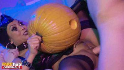 Polly Pons - Asian Cutie Polly Pons at College Halloween Party: Pumpkin Pumping & Intimate Encounter - porntry.com - Thailand