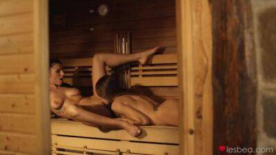 Sex in sauna and under waterfall - porntry.com