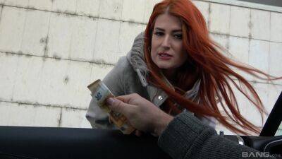 Cute redhead accepts cash for sex in restless European kinks - xbabe.com