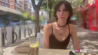 Hairy-pussied teen picked up in the street to fuck a much-older dude - xxxfiles.com - Spain