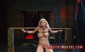 Tied up and gagged Big-breasted blonde hottie Cristi - al4a.com