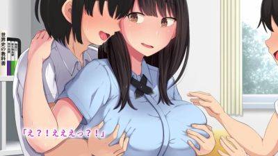 Busty japanese schoolgirl banged by a lucky classmate - anysex.com - Japan
